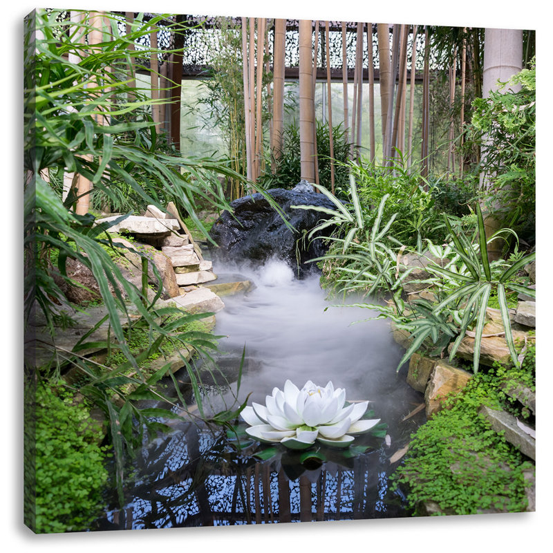 East Urban Home Japanese Zen Garden Art Print on Canvas & Reviews